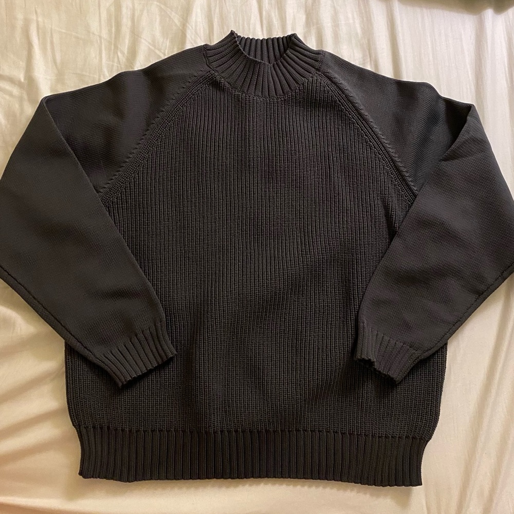 Muji mock neck sweater